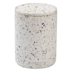 Humdakin Terrazzo vas med lock Ø10 cm, Red/Beige