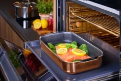 Hâws Santo roaster ugnsform hybrid coating rose gold, 32x18 cm