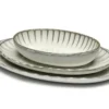 Inku oval tallrik L 21x30 cm, White