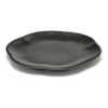 Inku räfflad tallrik M Ø13,9 cm, Black