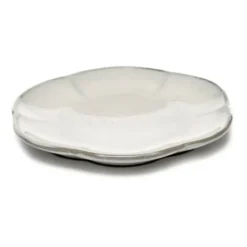 Inku räfflad tallrik M Ø13,9 cm, White