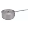 Inox kastrull rostfri med lock, 2,4 l