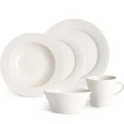 Kalk assiett 21 cm 4-pack, vit