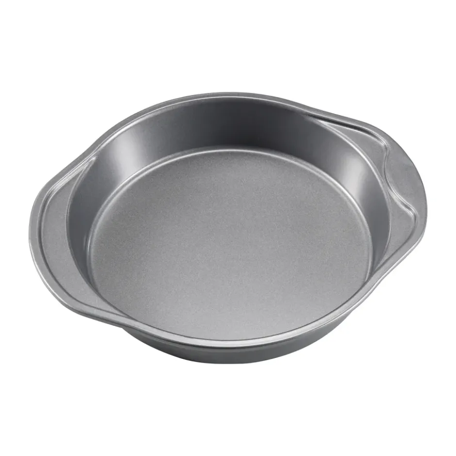 Karabo bakform Ø24,5 cm, Gråsvart