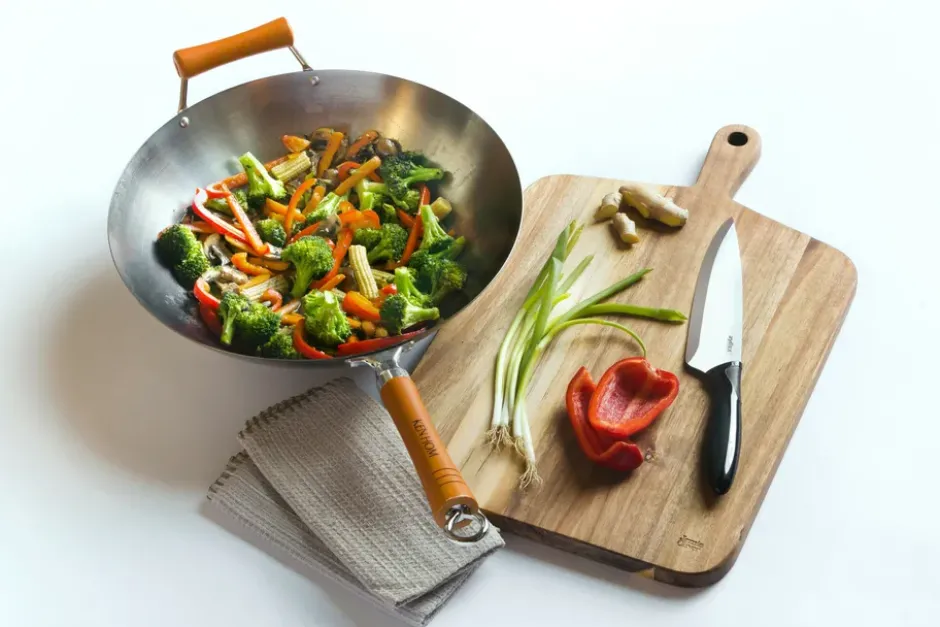 Ken Hom excellence carbon wokpanna Ø36 cm, Stål