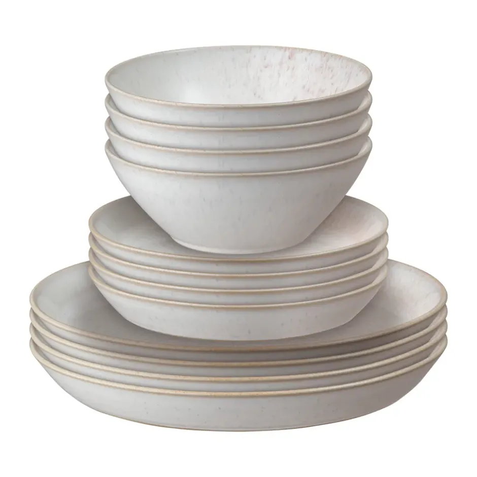 Kiln Coral servisset, Koral-beige, 12 delar