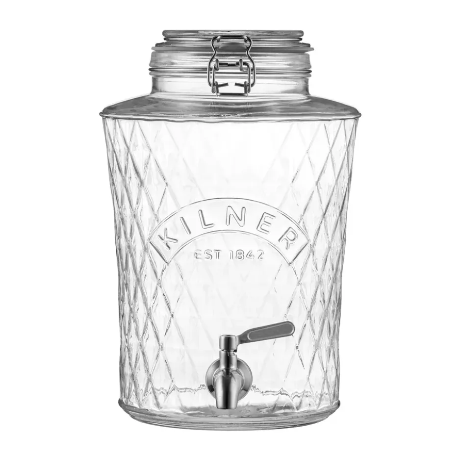 Kilner DIAMANT dryckesdispenser med tappkran, Klar, 5 L
