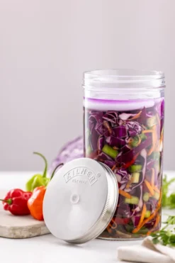 Kilner fermenteringsset, Klar-rostfritt stål, 1 L