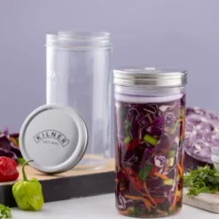 Kilner fermenteringsset, Klar-rostfritt stål, 1 L
