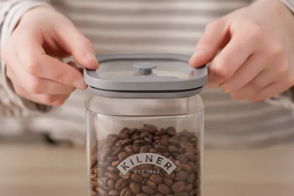 Kilner FRESH förvaringsburk, Klar-grå, 2 L