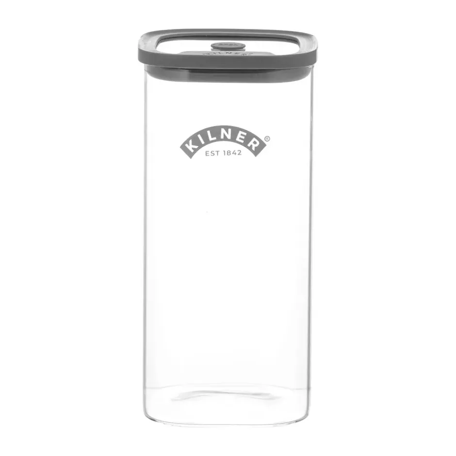 Kilner FRESH förvaringsburk, Klar-grå, 1,5 L