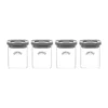 Kilner FRESH kryddburkar, Klar-grå, 4-pack, 160 ml