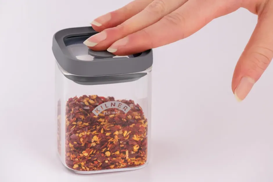 Kilner FRESH kryddburkar, Klar-grå, 4-pack, 160 ml