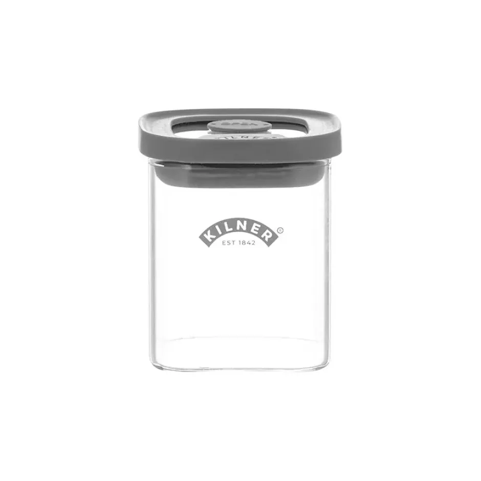 Kilner FRESH kryddburk fyrkantig, Klar-grå, 160 ml