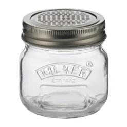 Kilner förvaringsburk med rivlock, Silver-klar, 250 ml