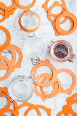 Kilner gummiringar standard, Orange, 0,35-2 L, 6-pack
