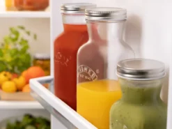 Kilner juice- och såsflaska, Klar-rostfritt stål, 1 L