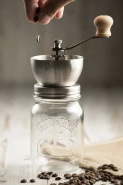 Kilner kaffekvarn, Klar-rostfritt stål, 0,5 L