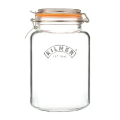 Kilner konservburk fyrkantig med bygel, Klar-rostfritt stål, 3 L