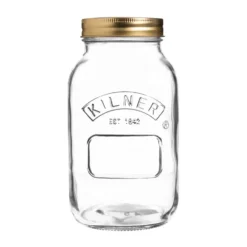 Kilner konservburk rund, Klar-guld, 1 L
