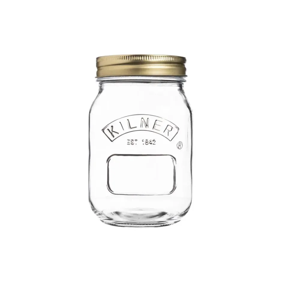 Kilner konservburk rund, Klar-guld, 0,5 L