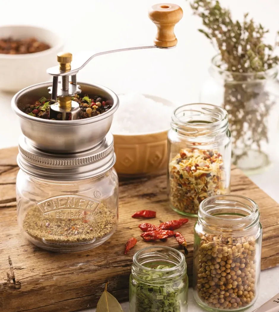 Kilner kryddkvarn, Klar-rostfritt stål, 250 ml