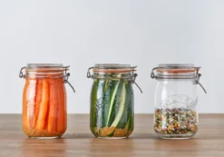 Kilner rund burk med bygel, Klar, 1 L