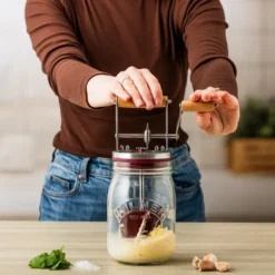 Kilner smörkärnare, Klar-röd, 1 L