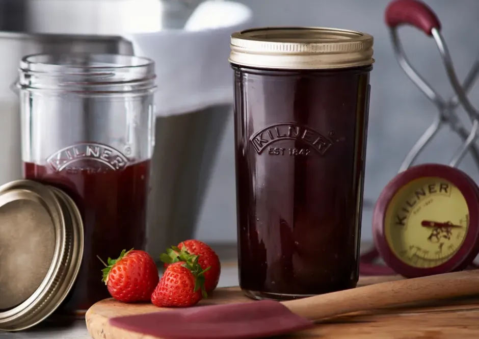 Kilner WIDE konservburk, Klar-guld, 0,5 L