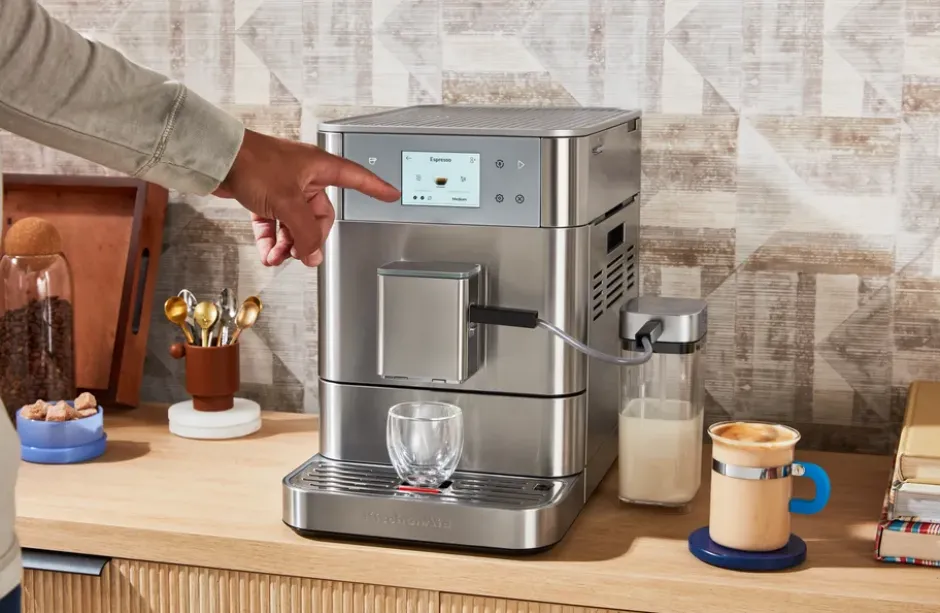 KitchenAid automatisk espressomaskin KF7, Stainless steel