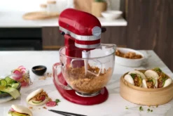 KitchenAid glasskål med lock 4,7 L, Klar