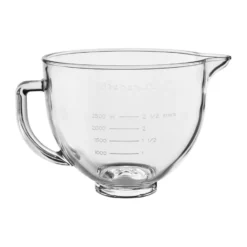 KitchenAid glasskål med lock 4,7 L, Klar
