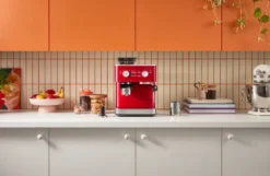 KitchenAid halvautomatisk espressomaskin med kvarn, Candy apple