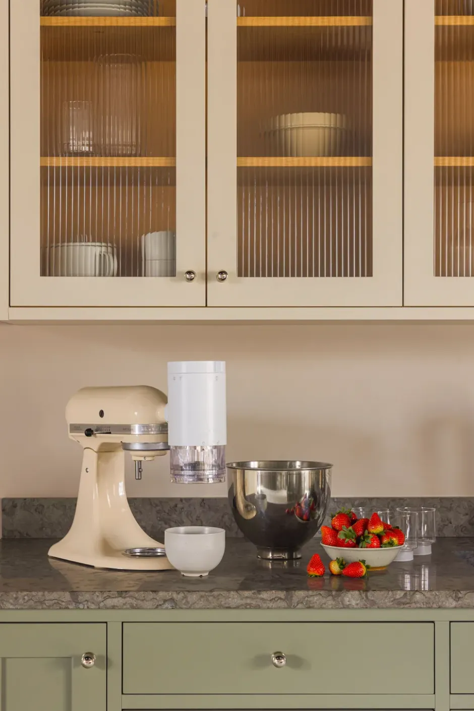 KitchenAid isskärare till köksmaskin, White