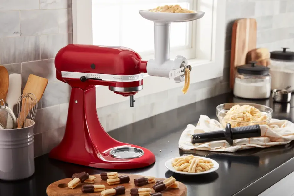 KitchenAid köttkvarn och kakpress till köksmaskin, White