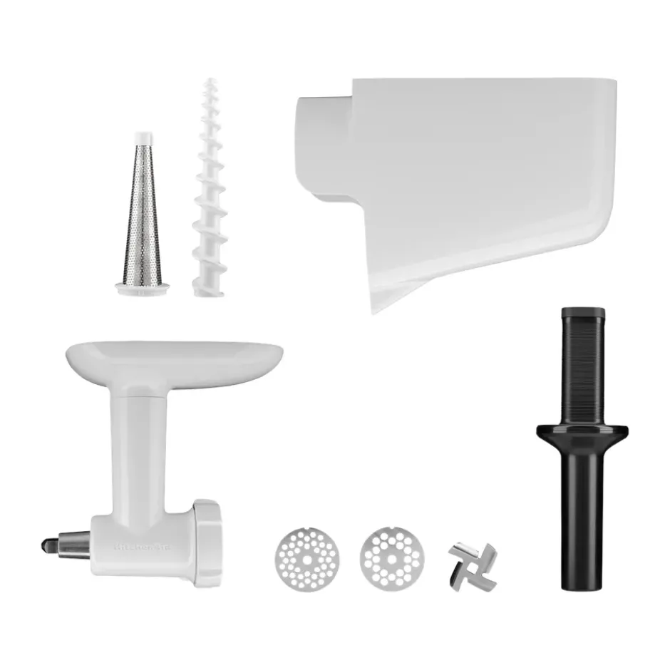 KitchenAid köttkvarn och passertillsats till köksmaskin, White