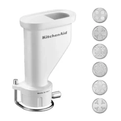 KitchenAid pastapress med 6 former till köksmaskin, White