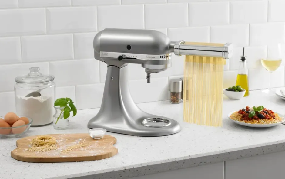 KitchenAid pastavals set till köksmaskin, Stainless steel