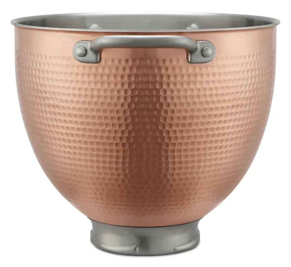 KitchenAid skål dubbla handtag 4,7 L, Hammered copper