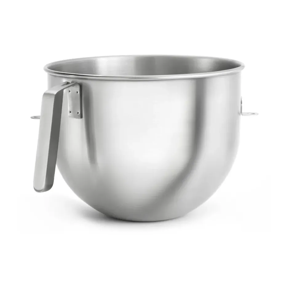 KitchenAid skål rostfritt stål med J-handtag 6,6 L, Brushed stainless steel