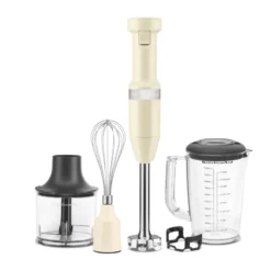 KitchenAid stavmixer set, Almond cream