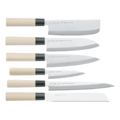 Knivset i balsabox 35x38 cm, 6 delar