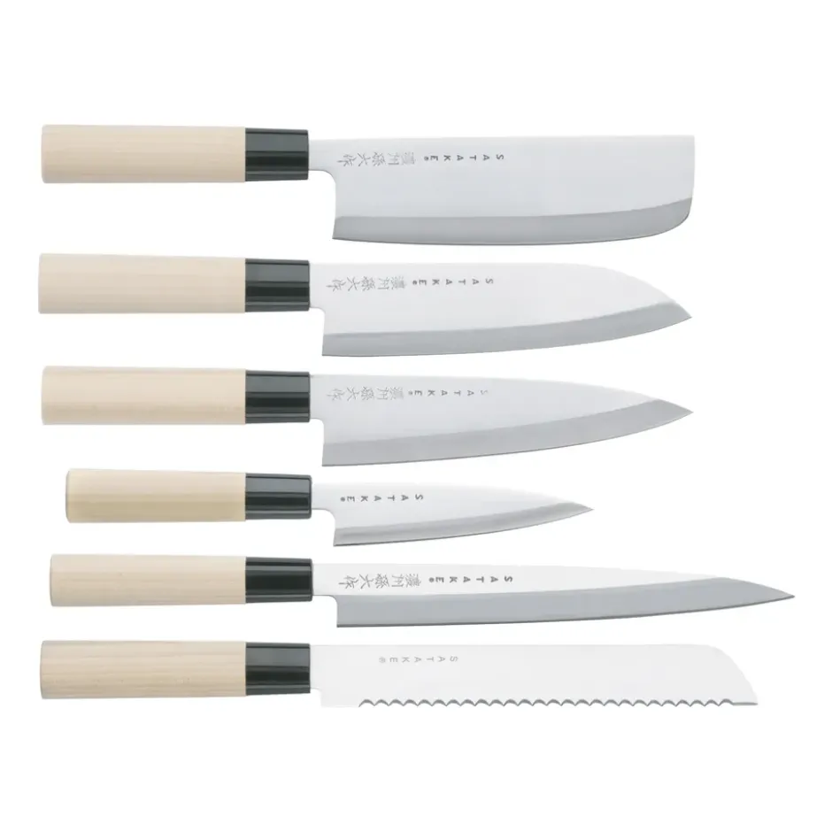 Knivset i balsabox 35x38 cm, 6 delar
