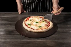 Kockums bak-pizzastål Ø35 cm, Kolstål