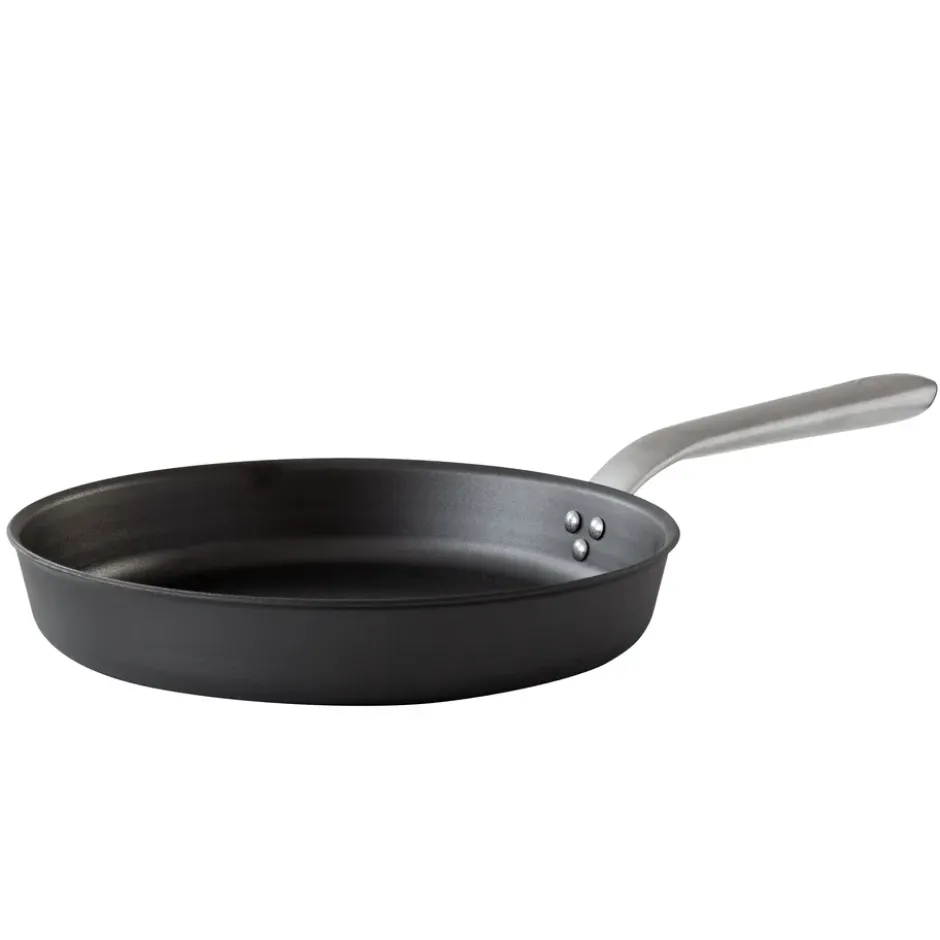 Kockums stekpanna kolstål ergonomiskt handtag, Ø30 cm