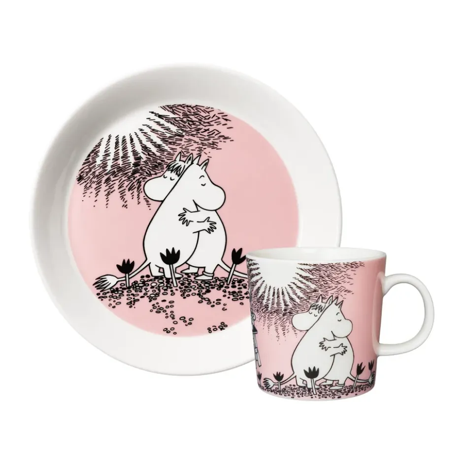 Kärlek 30 årsdag Muminmugg & tallrik Limited Edition, 2 delar