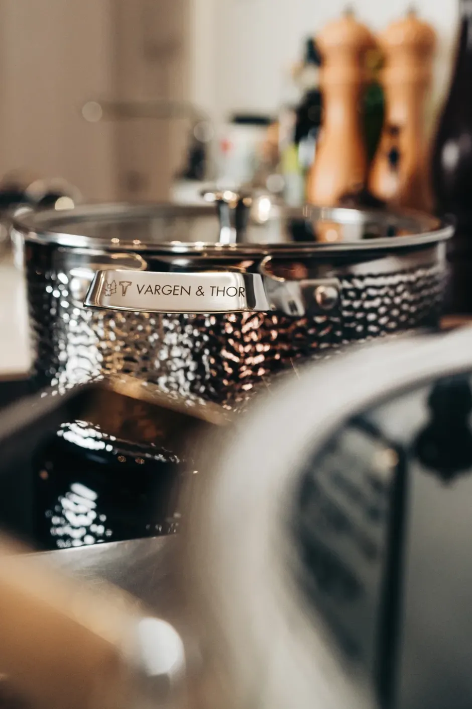 Kroma hamrad kromad gryta med lock, Pixel, 4 L