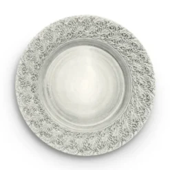 Lace tallrik 32 cm, Grå