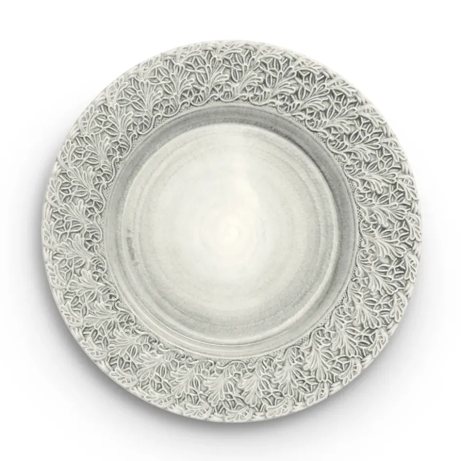 Lace tallrik 32 cm, Grå