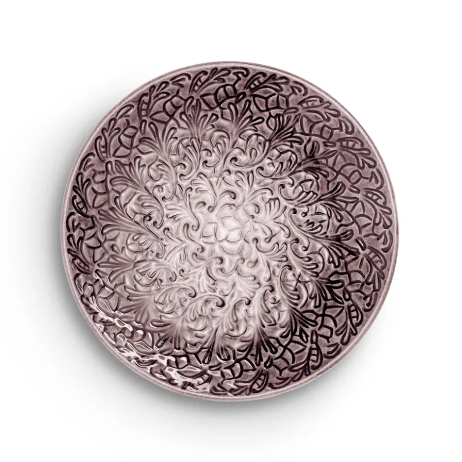 Lace tallrik 20 cm, Plommon